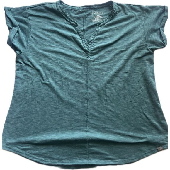 LL Bean Women’s XL Green T-Shirt - Picture 1 of 4